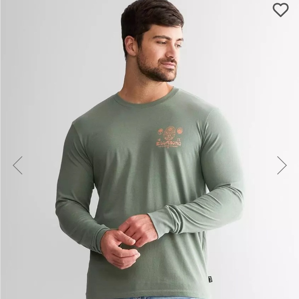 Billabong Green Boundary Long Sleeve Large
